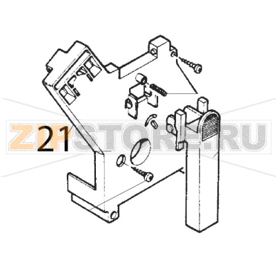 Piastra anteriore x gruppo grigio Saeco Royal Classic Piastra anteriore x gruppo grigio Saeco Royal ClassicЗапчасть на деталировке под номером: 21