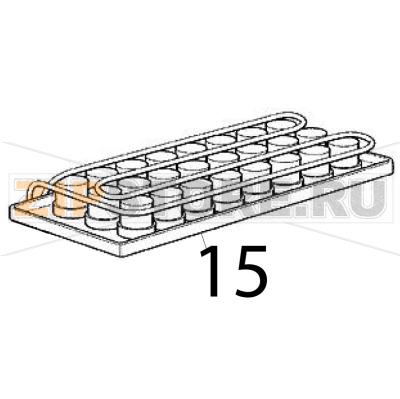 Assieme evaporatore, grande Scotsman B 40 Assieme evaporatore, grande Scotsman B 40Запчасть на деталировке под номером: 15