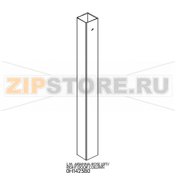 L.M. Arianna-Rose Left/Right door column Unox XF 133 L.M. Arianna-Rose Left/Right door column Unox XF 133Запчасть на деталировке под номером: 4Название запчасти на английском языке: L.M. Arianna-Rose Left/Right door column Unox XF 133