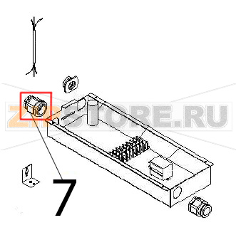 Cable clamp Ø: 16 Angelo Po DS31 Cable clamp Ø: 16 Angelo Po DS31Запчасть на деталировке под номером: 7