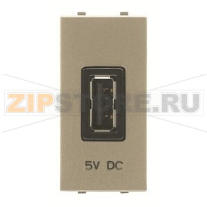 USB-переходник, 1М, 2000 мА, 5 В, шампань ABB 2CLA218520N1901 