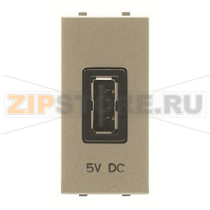 USB-переходник, 1М, 2000 мА, 5 В, шампань ABB 2CLA218520N1901 
