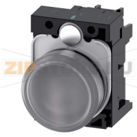 СВЕТОВОЙ ИНДИКАТОР, 22MM, КРУГЛЫЙ, ПЛАСТИК, ПРОЗРАЧНЫЙ МАТОВЫЙ РАССЕИВАТЕЛЬ, С ДЕРЖАТЕЛЕМ, МОДУЛЬ ПОДСВЕТКИ С ИНТЕГРИРОВАННЫМ СВЕТОДИОДОМ 230V AC, ВИНТОВЫЕ КЛЕММЫ Siemens 3SU1106-6AA70-1AA0