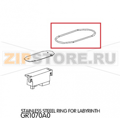 Stainless steel ring for labyrinth Unox XVC 715G Stainless steel ring for labyrinth Unox XVC 715GЗапчасть на деталировке под номером: 221Название запчасти на английском языке: Stainless steel ring for labyrinth Unox XVC 715G