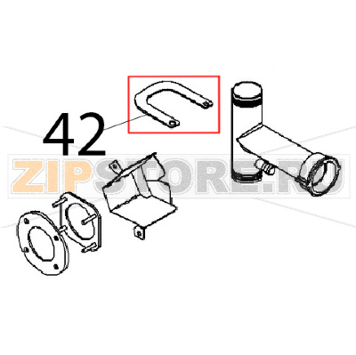 Profilo piatto scarico est. Angelo Po BX61E Profilo piatto scarico est. Angelo Po BX61EЗапчасть на деталировке под номером: 42