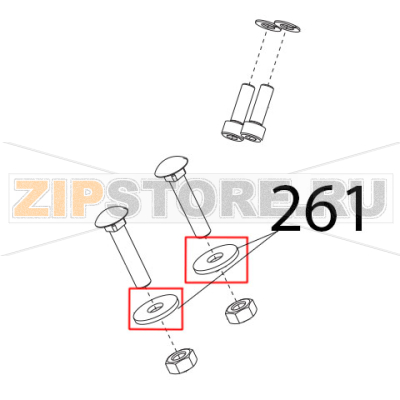 Rondella f. larga DIN9021, D6x18 Sirman Mirra 300 Y09 Rondella f. larga DIN9021, D6x18 Sirman Mirra 300 Y09Запчасть на деталировке под номером: 261