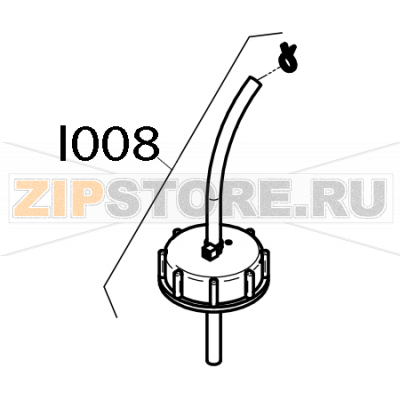 Suction pipe, ConvoClean with suction lance Convotherm OES 6.10 Suction pipe, ConvoClean with suction lance Convotherm OES 6.10Запчасть на деталировке под номером: I008