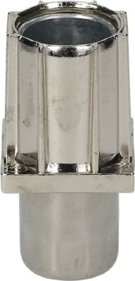 РЕГУЛИРУЕМАЯ НОЖКА ИЗ НЕРЖАВЕЮЩЕЙ СТАЛИ Ø 1&quot; X H 80 ММ 