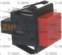 3-POLES RED PUSH BUTTON 12V