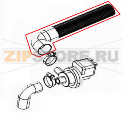 Tubo scarico ø 19 90° 2000 PS + curva Silanos N700  Tubo scarico ø 19 90° 2000 PS + curva Silanos N700Запчасть на 