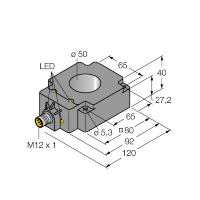 Датчик индуктивный Turck BI50R-Q80-AP6X2-H1141