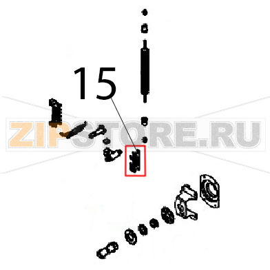 S/staffa pos. Angelo Po 191PD1G S/staffa pos. Angelo Po 191PD1GЗапчасть на деталировке под номером: 15