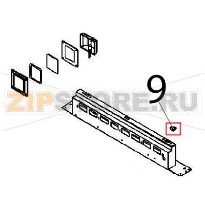 Terminal Angelo Po FX61E2 Terminal Angelo Po FX61E2Запчасть на деталировке под номером: 9