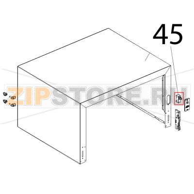 Microinterruttore porta MK 16A, 230 V UL Unox XVC 104 Microinterruttore porta MK 16A, 230 V UL Unox XVC 104Запчасть на деталировке под номером: 45