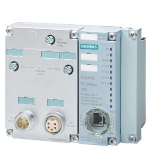 SIMATIC S7-1500F, центральный процессор CPU 1513pro-2 PN для станции ET 200pro, ЦПУ с рабочей памятью 300 кБ для программы и 1,5 МБ для данных, 1ый интерфейс: PROFINET IRT с 3х-портовым коммутатором, 2ой интерфейс: PROFINET RT, производительность 40 нс на 