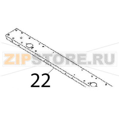 Section 692x75x30 Angelo Po 1G1PE2EV Section 692x75x30 Angelo Po 1G1PE2EVЗапчасть на деталировке под номером: 22