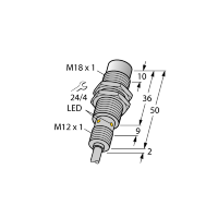 Датчик индуктивный Turck NI15U-EM18WD-AP6X