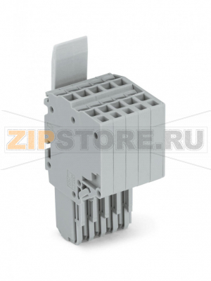 2-проводная розетка; Фиксирующий рычаг; 1,5; 5-пол.; 1,50 mm; серые Wago 2020-205/124-000 
