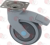 SWIVEL WHEEL WITH PLATE AND BRAKE