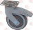 SWIVEL WHEEL WITH PLATE AND BRAKE