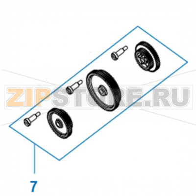Комплект шестеренок TSC TTP-2410MT Комплект шестеренок TSC TTP-2410MTЗапчасть на сборочном чертеже под номером: 7Название запчасти на английском языке: Gear set TSC TTP-2410MT