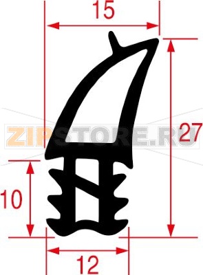 GUARNIZIONE PORTA FORNO 1380x620 mm 