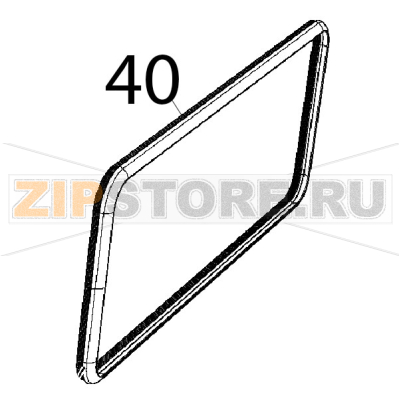 Guarnizione porta L.M. elena Unox XFT 185 Guarnizione porta L.M. elena Unox XFT 185Запчасть на деталировке под номером: 40