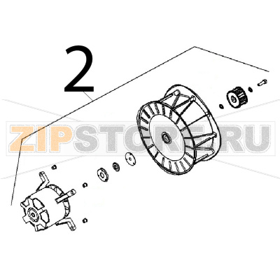 Gr. motore and ventola Angelo Po FX82E2T Gr. motore and ventola Angelo Po FX82E2TЗапчасть на деталировке под номером: 2