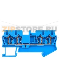 КЛЕММА ПРОХОДНАЯ ПРУЖИННОЕ ПОДСОЕДИНЕНИЕ, 4 ПОДСОЕДИНЕНИЯ: 0.08 -2.5 MM2, ШИРИНА: 5.2 MM, СИНЯЯ Siemens 8WH2004-0AF01