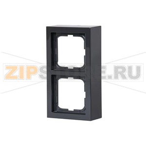 Рамка двухместная, монтаж: наружный, антрацитовая ABB 2TKA000344G1 