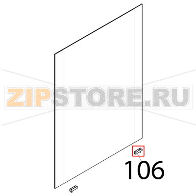 Cerniera sup. sx/inf. dx Tecnoeka KF 1010 EV UD Cerniera sup. sx/inf. dx Tecnoeka KF 1010 EV UDЗапчасть на деталировке под номером: 106
