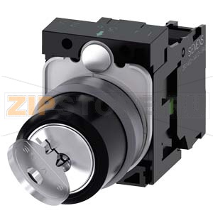 ПОВОРОТНЫЙ ПЕРЕКЛЮЧАТЕЛЬ С КЛЮЧОМ RONIS, 22MM, КРУГЛЫЙ, ПЛАСТИК С МЕТАЛЛИЧЕСКИМ ФРОНТАЛЬНЫМ КОЛЬЦОМ, NO. ЗАМКА SB30, С 2 КЛЮЧАМИ, 2 КОММУТАЦИОННЫХ ПОЛОЖЕНИЯ O-I, С ФИКСАЦИЕЙ, УГОЛ ПЕРЕКЛЮЧЕНИЯ 90 ГРАД., 10:30Ч/13:30Ч, ПОЛОЖЕНИЯ ИЗВЛЕЧЕНИЯ КЛЮЧА: O+I, С ДЕ 