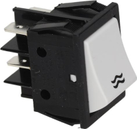 КНОПКА ДВУХПОЛЮСНАЯ БЕЛАЯ 16А 250В