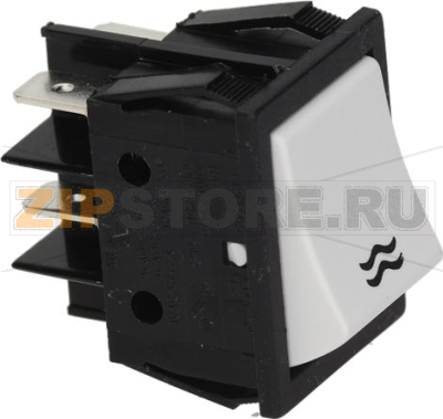 КНОПКА ДВУХПОЛЮСНАЯ БЕЛАЯ 16А 250В 