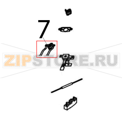 Thermostat 185° C Bartscher CFXB-138-195 Thermostat 185° C Bartscher CFXB-138-195Запчасть на деталировке под номером: 7