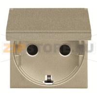 Розетка с заземлением 16 А, 250 В, шампань ABB 2CLA228810N1901