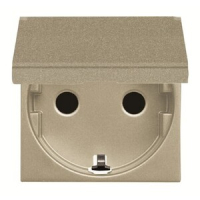 Розетка с заземлением 16 А, 250 В, шампань ABB 2CLA228810N1901