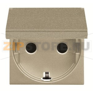 Розетка с заземлением 16 А, 250 В, шампань ABB 2CLA228810N1901 