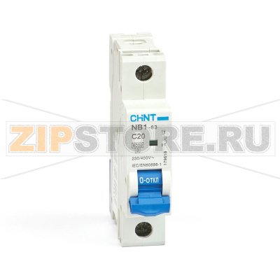 Выключатель автоматический 20 А, 6 кА, 1 полюс Chint NB1-63 
