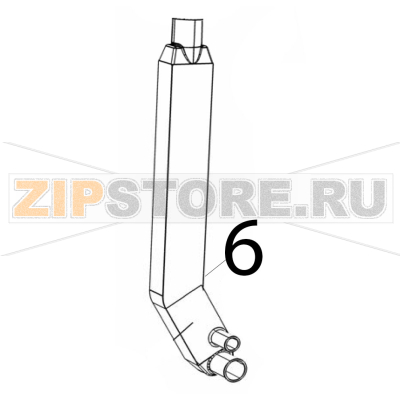 Tubo mandata lav. Silanos NE1300 Tubo mandata lav. Silanos NE1300Запчасть на деталировке под номером: 6