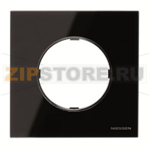 Рамка одноместная, стекло чёрное ABB 2CLA867100A3101 