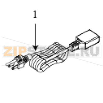 Кабель сетевой/CN TSC TTP-346M Pro  Кабель сетевой/CN TSC TTP-346M ProЗапчасть на сборочном чертеже под номером: 1Количество запчастей в комплекте: 1Название запчасти TSC на английском языке: Power cord / CN