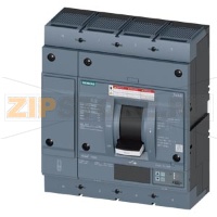 circuit breaker 3VA6 UL frame 800 breaking capacity class  M 35kA @ 480 V 4-pole, line protection ETU560, LSIG, In=600A overload protection Ir=240A ...600A short circuit protection Isd=0,6..12x In, Ii=1,5..12x In Siemens 3VA6560-5JQ46-2AA0