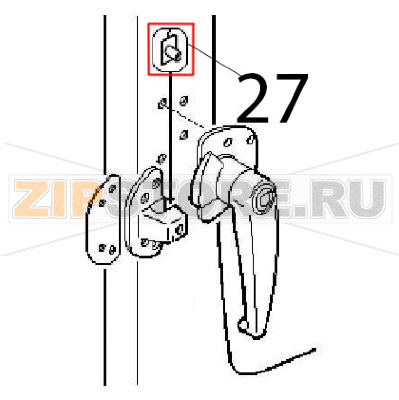 Plastic insert lock Angelo Po FM1011E1 Plastic insert lock Angelo Po FM1011E1Запчасть на деталировке под номером: 27
