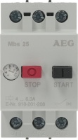 АВАРИЙНЫЙ ВЫКЛЮЧАТЕЛЬ ДВИГАТЕЛЯ AEG MBS25 50/60HZ 3KW