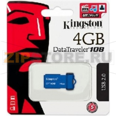 Накопитель USB 4 Гб Kingston DT108-4GB 