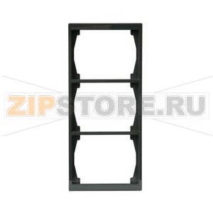 Рамка трехместная, антрацитовая ABB 2TKA000365G1 