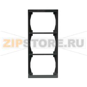 Рамка трехместная, антрацитовая ABB 2TKA000365G1 