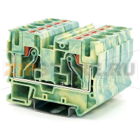 Клемма заземляющая Push-in, желто-зеленая CHIKU RPV 10-PE