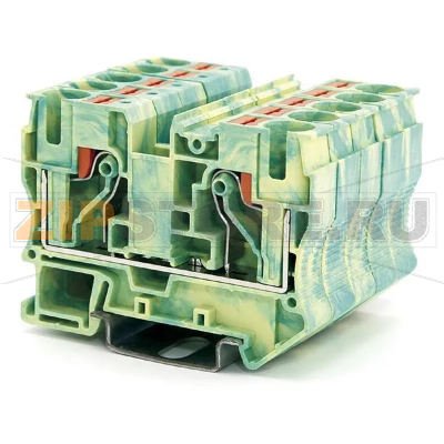 Клемма заземляющая Push-in, желто-зеленая CHIKU RPV 10-PE 